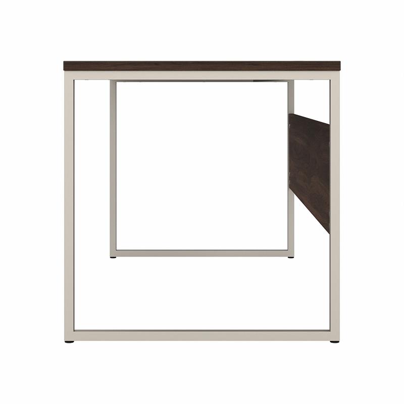 Pemberly Row 60W x 30D Computer Table Desk in Black Walnut - Engineered Wood