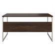 Pemberly Row 60W x 30D Computer Table Desk in Black Walnut - Engineered Wood