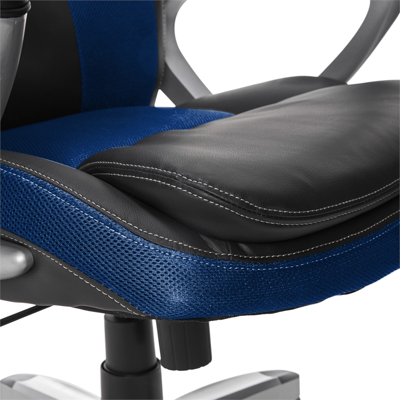 Pemberly Row Modern / Contemporary Executive Office Chair Blue