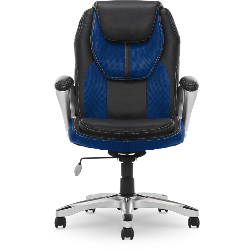 Pemberly Row Modern / Contemporary Executive Office Chair Blue