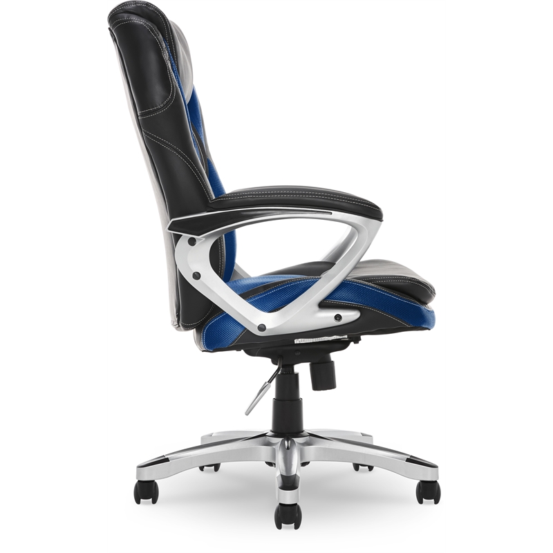 Pemberly Row Modern / Contemporary Executive Office Chair Blue