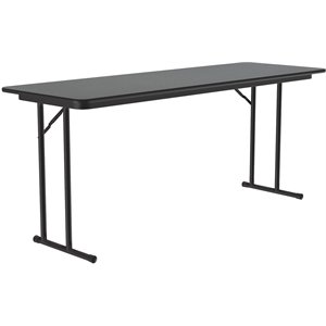Pemberly Row 3/4&quot High Pressure Folding Seminar Table in Montana Brown Granite