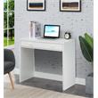 Pemberly Row Contemporary 36-inch Desk with Drawer in White Wood Finish