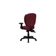 Pemberly Row Contemporary Mid Back Ergonomic Office Chair in Burgundy