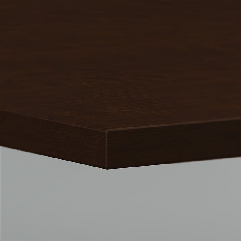 Pemberly Row Boat Shaped Conference Table with Wood Base in Cherry