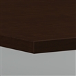 Pemberly Row Boat Shaped Conference Table with Wood Base in Mocha Cherry