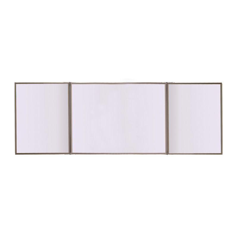 Pemberly Row Fabric PC Multi Board Cabinet with Whiteboard in Blue