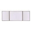 Pemberly Row Fabric PC Multi Board Cabinet with Whiteboard in Blue