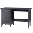 Pemberly Row Farmhouse 1-Door Wood Writing Desk in Espresso