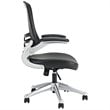 Pemberly Row Modern Style Vinyl Office Chair in Black Finish