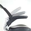 Pemberly Row Modern Style Leatherette Office Chair - Black Finish