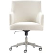 Pemberly Row Modern / Contemporary Home Office Chair Ivory Fabric