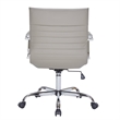 Pemberly Row Modern Faux Leather Executive Swivel Office Chair in Tan