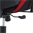 Pemberly Row Modern Mesh Fabric Gaming Computer Chair in Black/Red