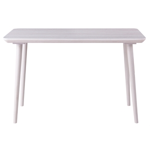 Pemberly Row Mid-century Wood Writing Desk in White Oak Finish