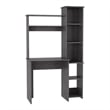 Pemberly Row Contemporary Desk Engineered Wood Desks in Gray