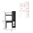 Pemberly Row Contemporary Desk Engineered Wood Desks in Gray