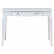Pemberly Row Wooden Rectangular Writing Desk with Drawer in White