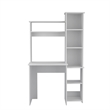 Pemberly Row Contemporary Desk Engineered Wood Desks in White