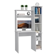 Pemberly Row Contemporary Desk Engineered Wood Desks in White