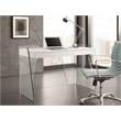 Pemberly Row Modern Archie Engineered Wood Office Desk in White