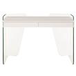 Pemberly Row Modern Archie Engineered Wood Office Desk in White
