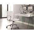 Pemberly Row Modern Archie Engineered Wood Office Desk in White