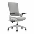 Pemberly Row Contemporary Mesh and Metal Adjustable Office Chair in Gray