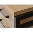Pemberly Row Modern Wood Laminate Office Desk Fully Assembled Light Brown