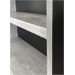 Pemberly Row Wood Laminate Bookcase With Doors Bookcase Assembled in Gray