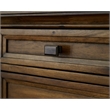 Pemberly Row Credenza Wood Office Desk Writing Table Storage Desk in Brown