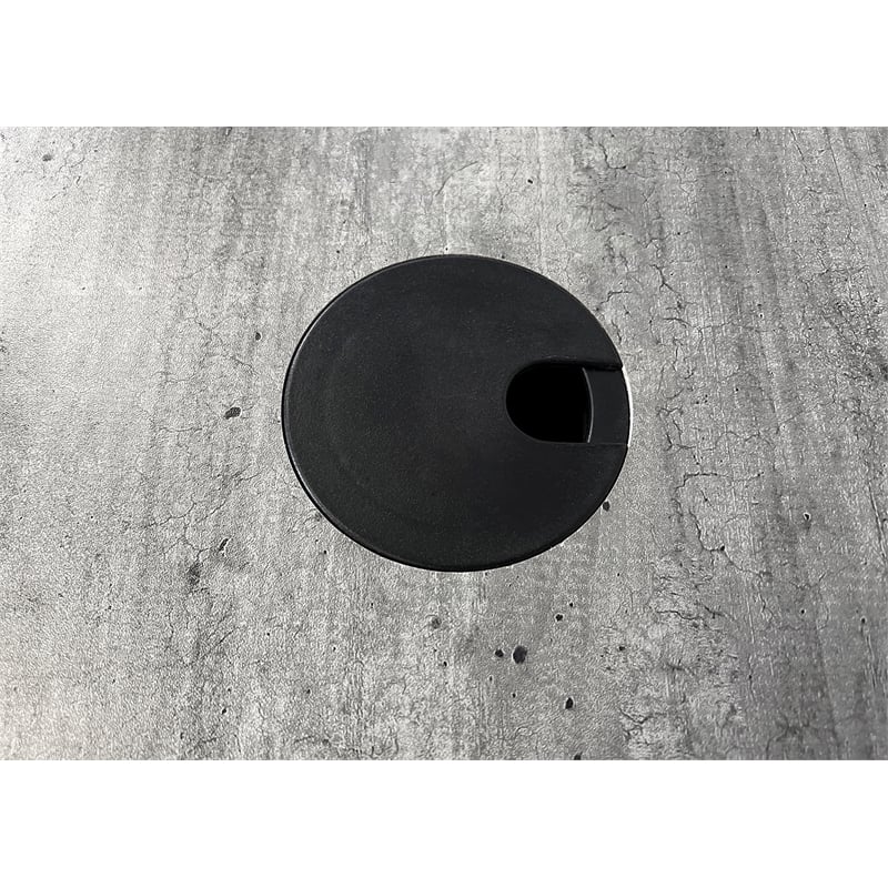 Pemberly Row Modern Wood Laminate Double Pedestal Executive Desk Concrete Gray