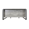 Pemberly Row Modern Wood Laminate Double Pedestal Executive Desk Concrete Gray