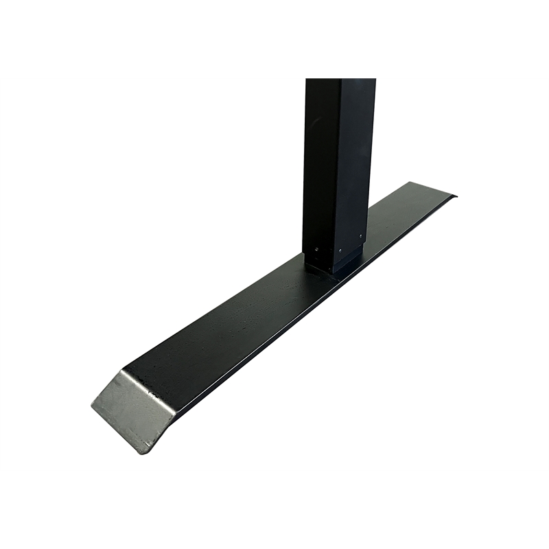 Pemberly Row Modern Wood Laminate Office Electronic Sit Stand Desk Concrete Gray