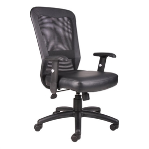 pemberly row ventilation web mesh back task office chair in black