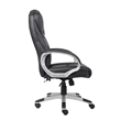 Pemberly Row Contemporary Executive Leather Arm Office Chair