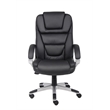 Pemberly Row Contemporary Executive Leather Arm Office Chair