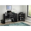 Pemberly Row Modern / Contemporary Printer Wood Stand in Pure Black
