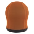 Pemberly Row Contemporary Swivel Ball Office Chair in Orange