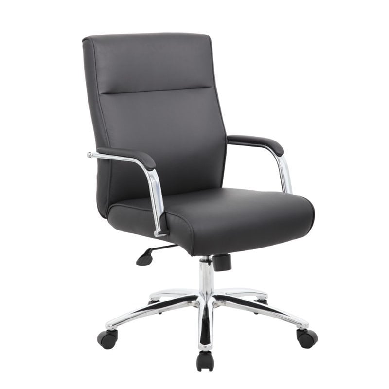 Pemberly Row Contemporary Executive Conference Chair in Black
