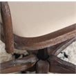 Pemberly Row Contemporary Adjustable Swivel Cafe Office Chair in Brown