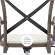 Pemberly Row Contemporary Adjustable Swivel Cafe Office Chair in Brown