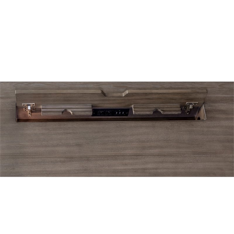 Pemberly Row Wood Writing Desk Writing Table Office Desk Gray