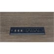 Pemberly Row Wood Open L-Desk & Return Writing Table Office Desk Gray