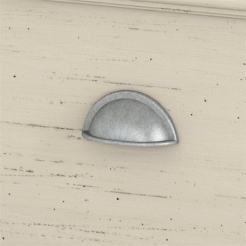 Pemberly Row Storage Cabinet with File Drawer in Antique White - Engineered Wood