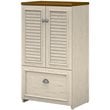 Pemberly Row Storage Cabinet with File Drawer in Antique White - Engineered Wood