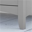 Pemberly Row Contemporary Accent Storage Cabinet with Doors in Gray