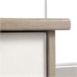 Pemberly Row Contemporary Executive Desk in Sky Oak and White