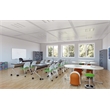 Pemberly Row Modern / Contemporary Ball Chair in Orange Finish
