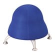 Pemberly Row Low Profile Vinyl Upholstered Ball Chair in Blue
